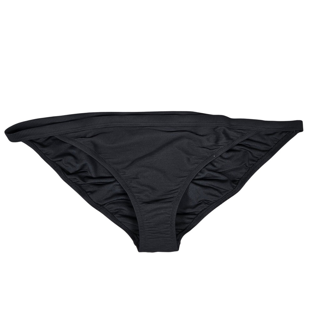 J. Crew Ribbed-trim hipster full-coverage bikini‎ bottom Black 2X NWT